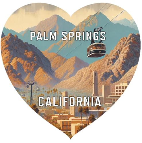 Palm Springs California Travel Souvenir Destination Die Cut Heart Shaped Decorative Flat Magnet 2-Inch Palm Springs California Travel Souvenir Destination Die Cut Heart Shaped Decorative Flat Magnet 2-Inch