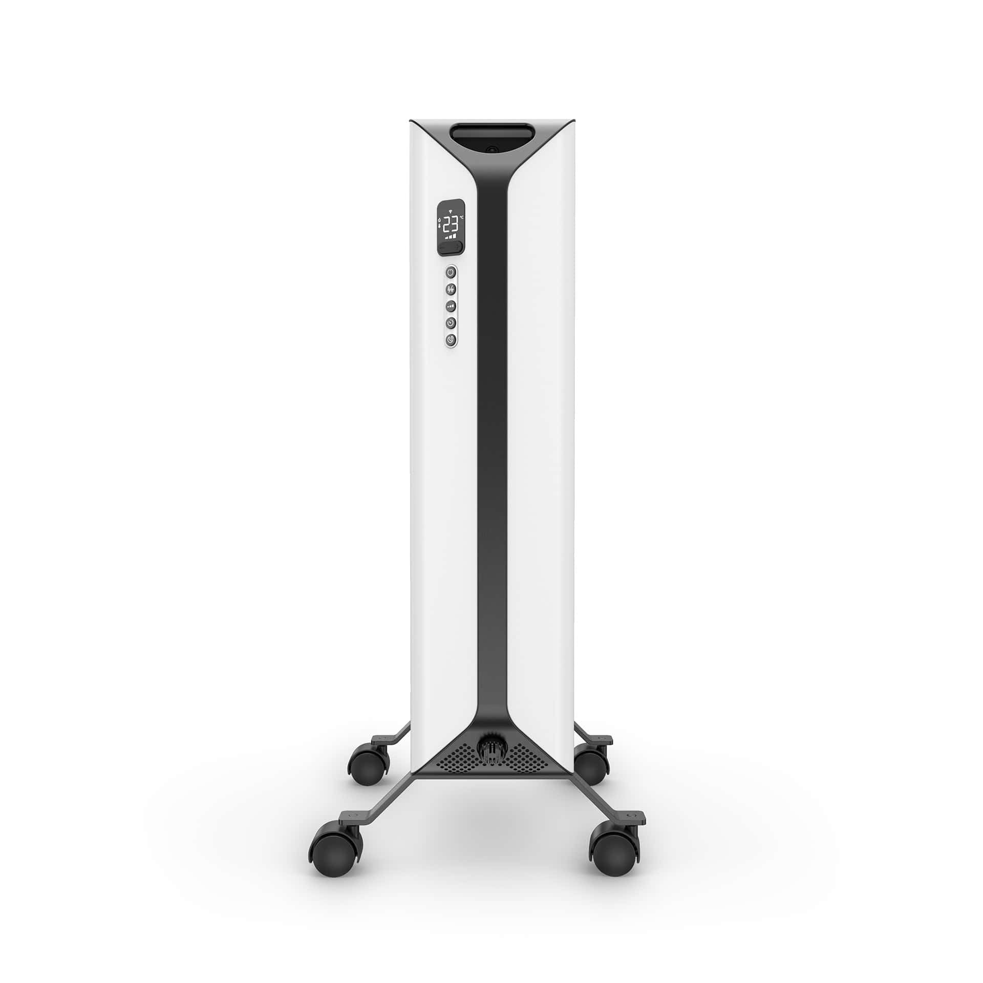 Duux Edge Oil - Radiatore ad olio intelligente con termostato - Radiatore a olio da 2000 W con modalità Boost - Bianco