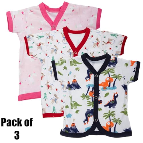 Image of BAYBEE 100% Organic Cotton Muslin Knot Jablas for Baby | Summer Wear Sleeveless Vest Jabala |