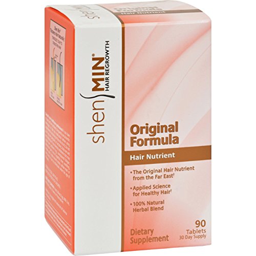 Shen Min Hair Nutrient Original Formula - Hair Regrowth - Natural Herbal Blend - 90 Tablets (Pack of 2)