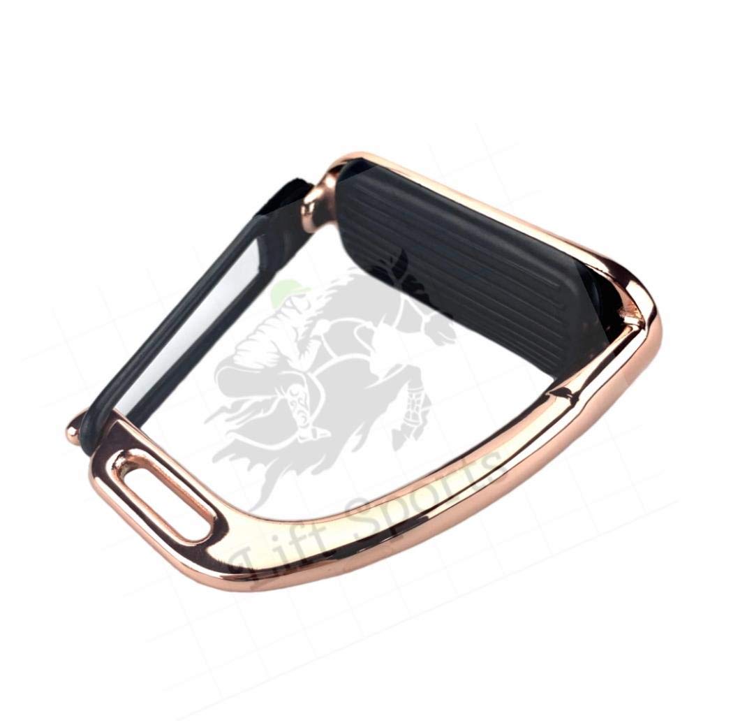 Aime Imports 2in Cross Cut-Out Aluminum Stirrups 2IN