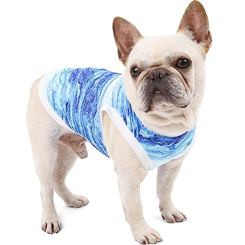 Decorhome Chaqueta refrigerante para perros, chaleco refrigerante para perros, abrigo de enfriamiento, camiseta de malla transpirable para perros, chaqueta para mascotas, ropa de bulldog refrescante