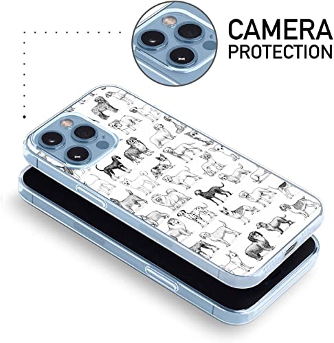 Coque transparente iPhone 14 Pro fine rigide antichoc chien - 3