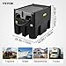 VEVOR Portable Diesel Tank, 116 Gallon Capacity & 10 GPM Flow Rate, Diesel Fuel with 12V Electric Transfer Pump and 13.1ft Rubber Hose, PE Transfer Tank for Easy Fuel Transportation, Black