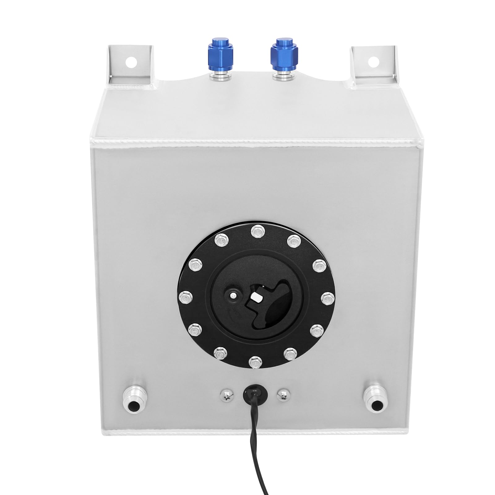 Depósito de combustible de 20 l, depósito de gasolina de aluminio con sensor de nivel de aceite, tanque de carreras para deportes de motor, camiones y todoterrenos