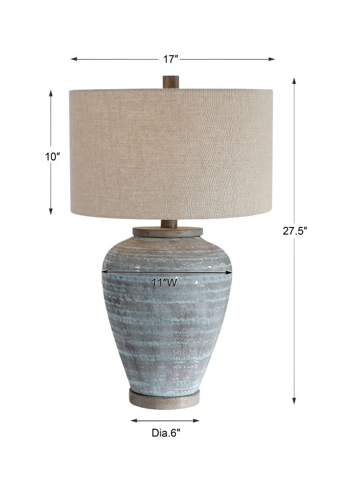 Amazon.com: Uttermost Pelia - 1 Light Table Lamp - 17 inches Wide
