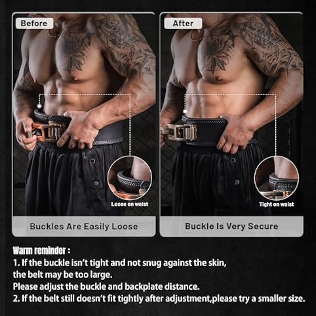 Lever Lifting Belt for Man and Women, Weightlifting with Adjustable Heavy Duty Buckle, Professional Weight Lifting Belt