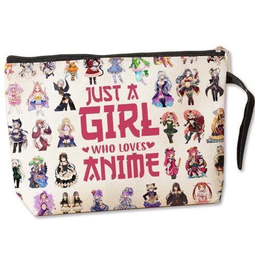 Jztco Kawaii Cosmetic Bag - Manga Toiletry Bag with Funny Design, Perfect for Anime Lovers, Graduation, Nurse Day, Birthday Gifts for Women, Teens, Girls, Best Friend, Niece