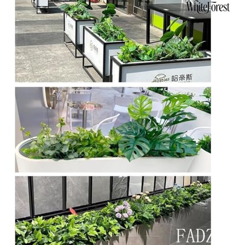 FADZECO 人工観葉植物 大型 フェイクグリーン テーブルパーテーション インテリアグリーン 人工植物セット 家庭・オフィス飾り用 [並行輸入品] (50*20 B) [5]