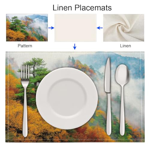 Tissu dessous pins denses lavable pour protéger et décorer votre table - 6