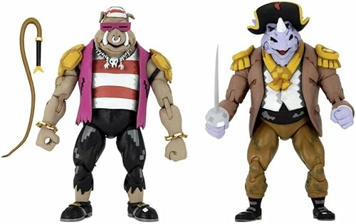 TMNT BST AXN Bebop & Rocksteady Arcade Flashing 2-Pack