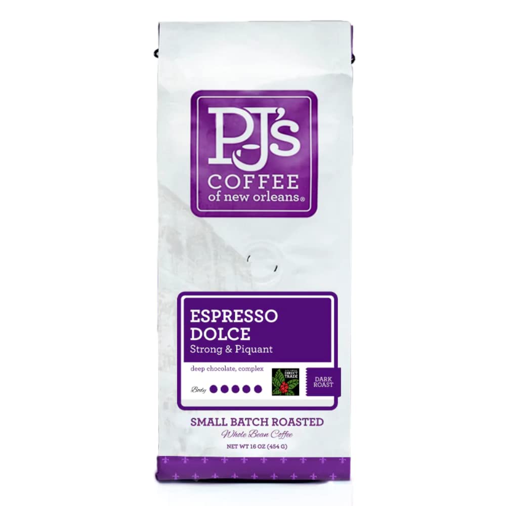 PJ's Praline & Cream - Whole Bean Flavored Coffee - Sweet Creamy Flavor, Medium Bodied, Buttery Pecan Notes 16 oz (Pack of 1)