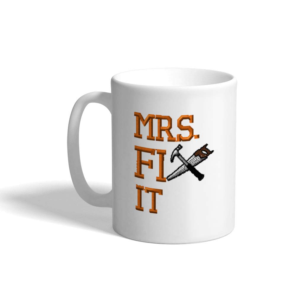 Custom Coffee Mug 11 Ounces Handywoman Mrs. Fix It C Profession Others Ceramic Tea Cup Design Only