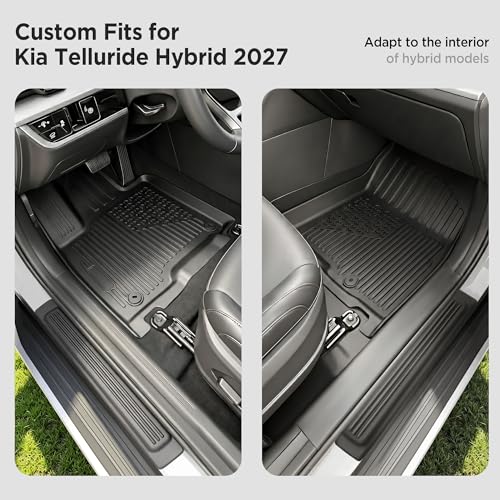 Image of Floor Mats for Kia Telluride Accessories 2027 Hybrid 7&8 Seat