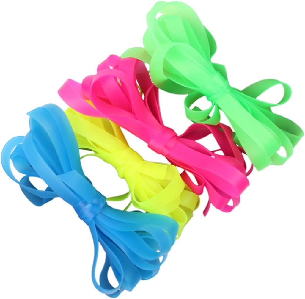 SUPVOX Elastic Wide Skipping Ropes Colorful Exercise Jump Ropes for Outdoor Fitness Material for Training and Play Random Color SUPVOX Elastic Wide Skipping Ropes Colorful Exercise Jump Ropes for Outdoor Fitness Material for Training and Play Random Color