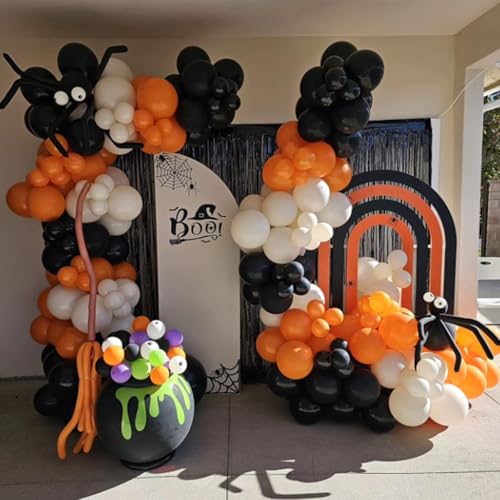 Image of Awenztech 120pcs 5 inch Orange Latex Balloons | Graduation, Fall, Tropical, Birthday Party Decorations
