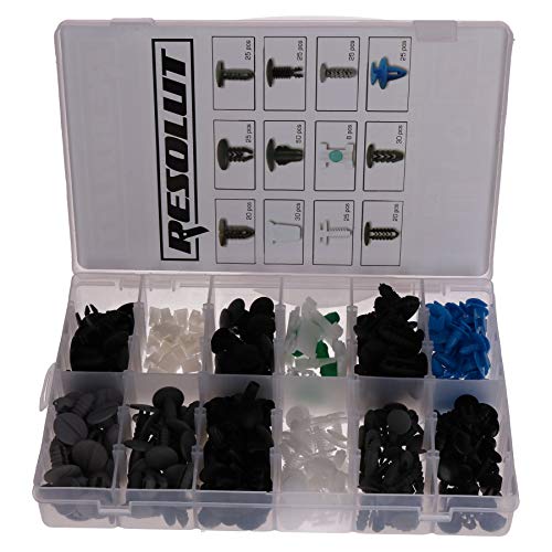 Image of Fiat Trim Clips Rivets Retaining Retainer Grommet Clip 308pc Assortment Fixings Fasteners