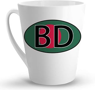 Makoroni - BANGLADESH Flag World Flags Country Nations - 12 Oz. Ceramic LATTE MUG Coffee Cup, #y70