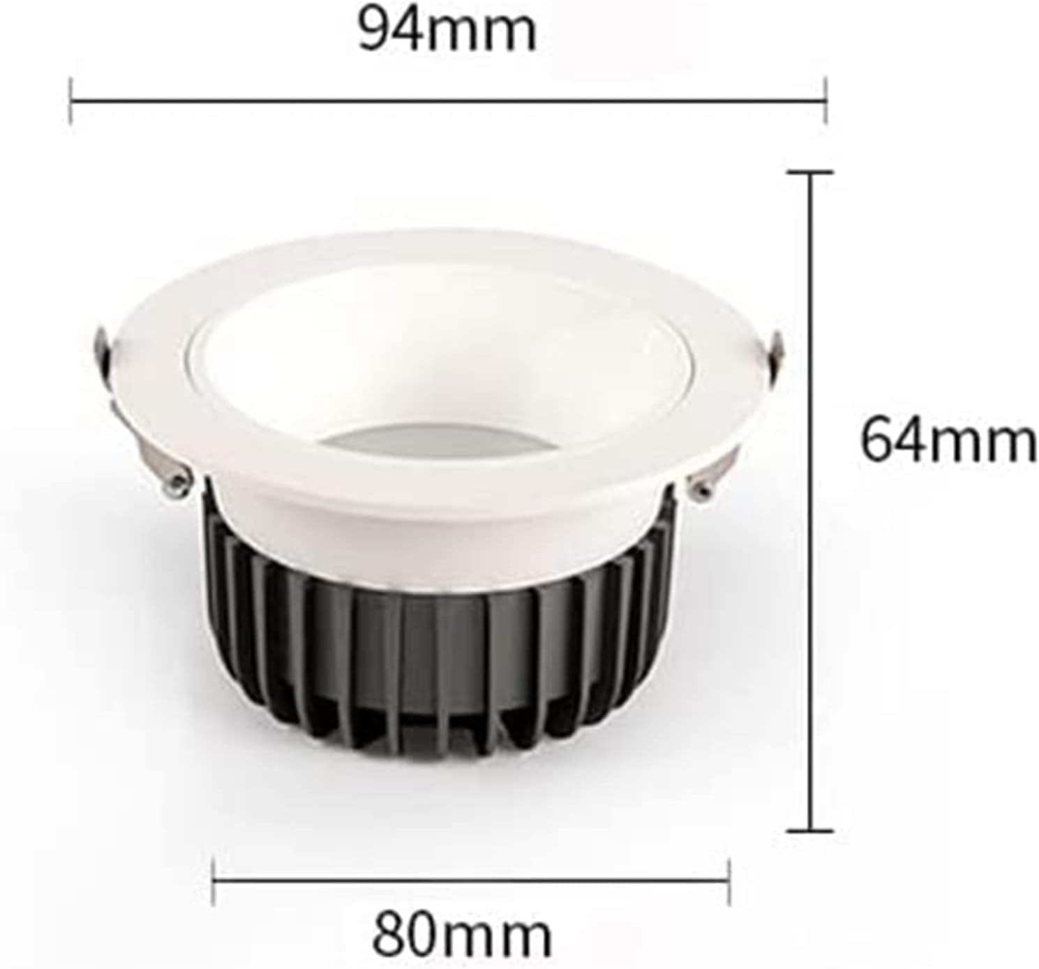. Ceiling Downlight Fixture – 20W Directional Recessed Spotlights, 3000K Warm White Indoor Lighting for Living Room, Bedroom, Hallway(10w)