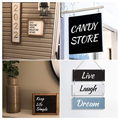 1.5 Inch Alphabet Letter Stencils For Painting - 70 Pack Letter And Number Stencil Templates With Signs For Painting On Wood, Reusable Numbers And Letters Stencils For Chalkboard Wood Signs & Wall Art #TOP2