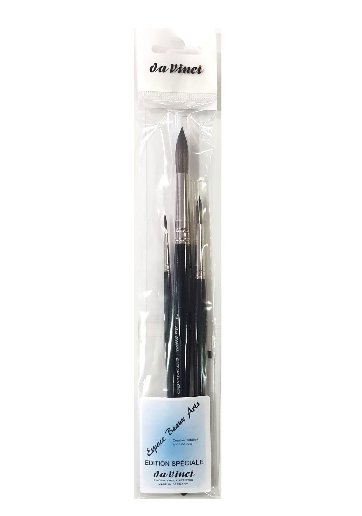 De Vinci Casaneo Serie 5598 - Pincel para acuarela - Nº 2 .6 .12 - Fabricado en Alemania
