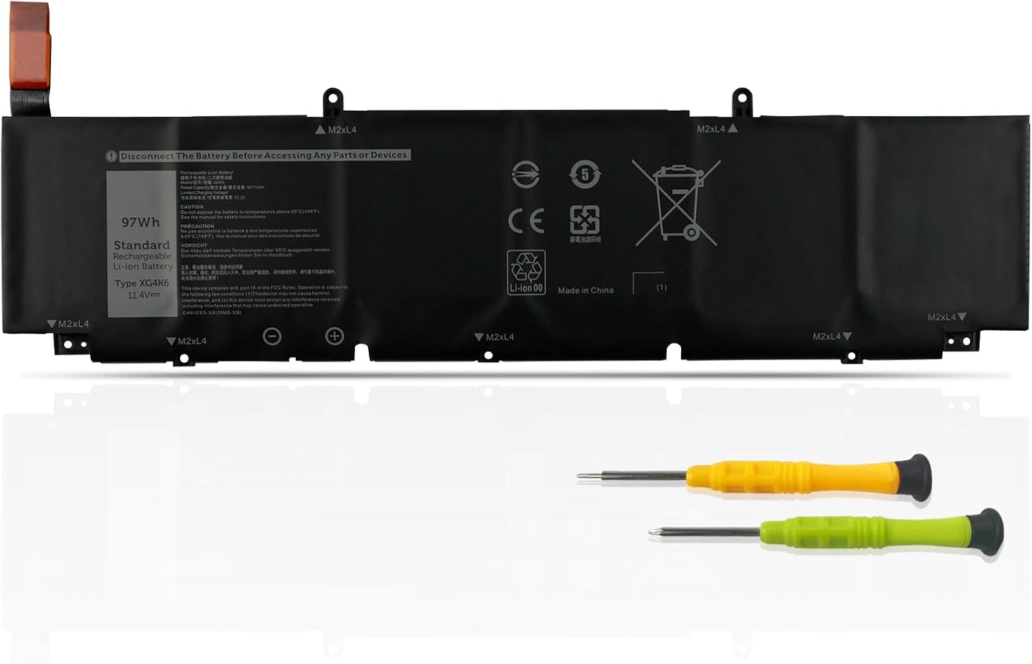 97Wh XG4K6 F8CPG Laptop Batería para DELL XPS 17 9700 9710 9720