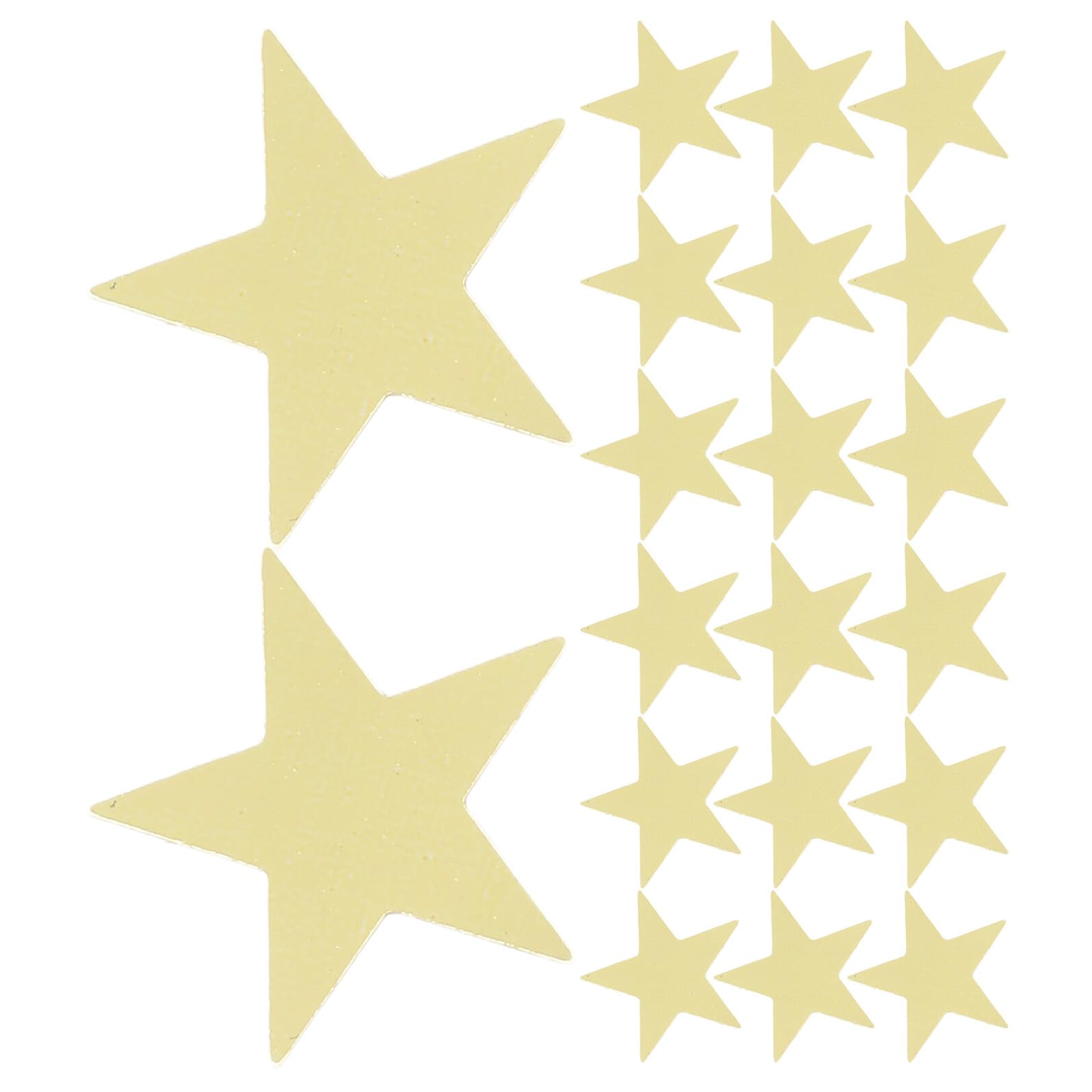 Goldenes Sternenglitzer Konfetti 2cm PVC 1 Beutel für Deko