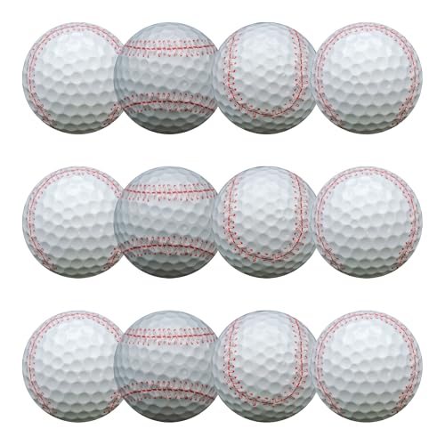Baseball Golf Ball 12-Pack: Swing for The Greens with Sporting