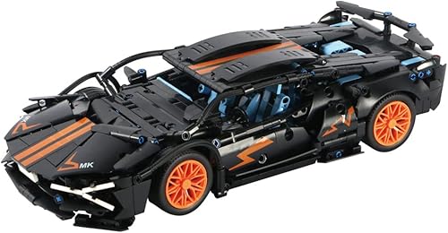 Miniatura 9 de RiceBlock Juegos de bloques de construcción de autos deportivos, kit de construcción de autos de carreras 114, modelo de coche de carreras, súper