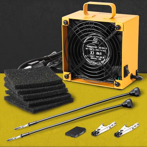 Image of KOTTO Solder Fume Extractor with 2 Magnetic Helping Hands and 5 Carbon Filters -Breathe Fresh Air for various Welding Scenarios, Essential for DIY Soldering, Phone Repair, Hobbies, Jewelry, and Crafts