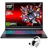 Acer Nitro V16 Gaming Laptop, 16" WQXGA LED 180Hz (100% sRGB), AMD Ryzen 7 260, 32GB DDR5 RAM 1TB Gen4 SSD, GeForce RTX 5070 DLSS4, Backlit Keyboard, RJ 45, SD Card Slot, Win 11 with Accessory