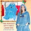 Disney Stitch Blanket Hoodie for Women Warm Fleece Wearable Blanket Stitch Gifts (Blue Long) #1