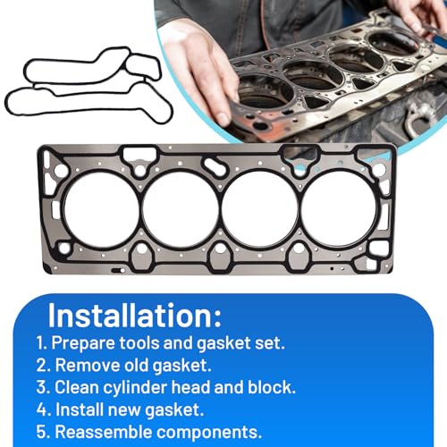 Culmkari Q-549 Engine Cylinder Head Gasket Set Kit Compatible thumb #3