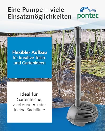Wasserspielpumpe Pontec PondoVario 1000 für Gartenteich und Zierbrunnen