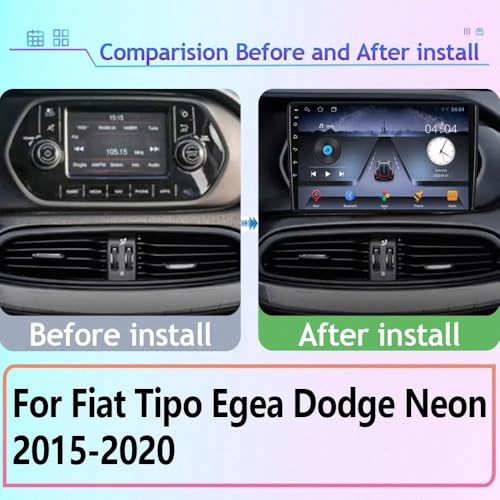 Estéreo de automóvil multimedia con Bluetooth y Mirror Link para Fiat Egea 2016 2