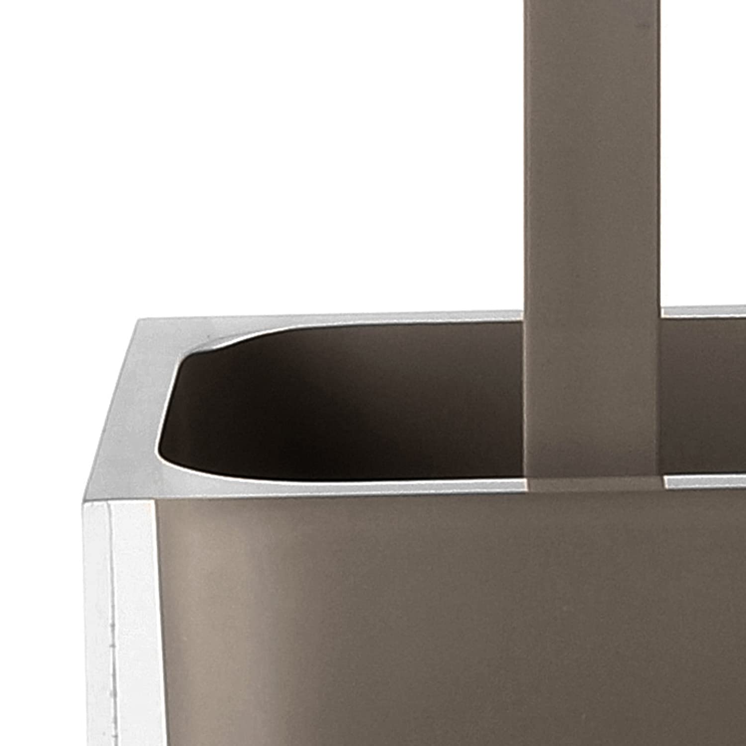 Gedy Auckland Taupe, Dimensions and Weight: 37.5 x 9.8 x 9.8 cm & 0.85 kg, Made Clear Resin, Toilet Brush Design by R&S - Image 4