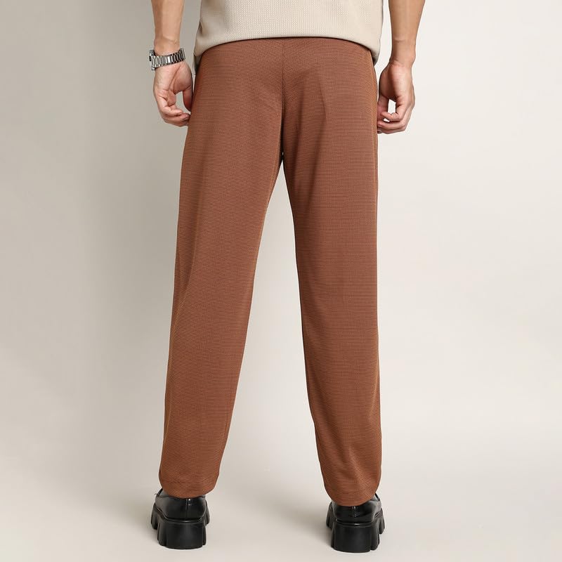 Image of CAHOOT Men's Cargo Trousers for Casual Wear | Mid-Rise | Relaxed Fit | Button Closure | Cargo Pants Crafted with Comfort Fit for Everyday Wear