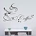 Wall Stickers ,Ikevan PVC Decal Removable Kitchen Decor Coffee Cup Home Decals Vinyl Art Wall Sticker Home Decoration 65X40cm