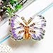 YU FENG Butterfly Trinket Box Hinged Small Jewelry Bejeweled Trinket Boxes Figurine Collectible Gift (trinket box ii)