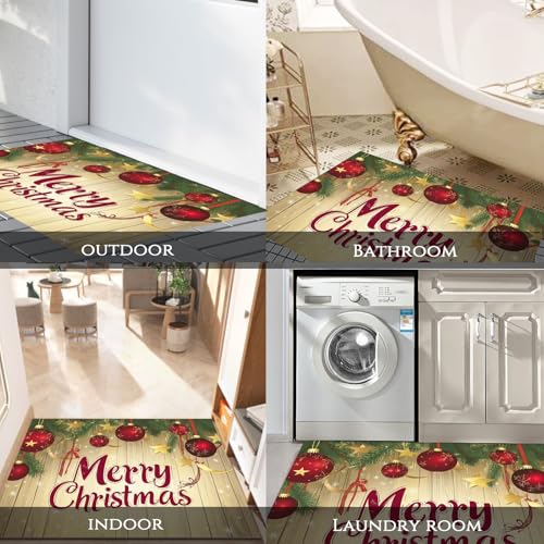 Paillasson fin pour couloir 90x150cm抗滑吸水防止门口脏乱新年地毯 - 8