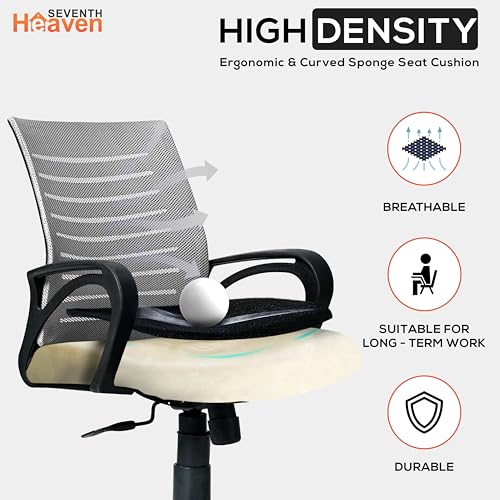 Image of Seventh Heven Bolt Mid Back Revolving Office Chair for Work from Home, Study, and Computer Use | Heavy Duty Base | Ergonomic Mesh Design | Durable & Comfortable Seating (Greyer Mesh)