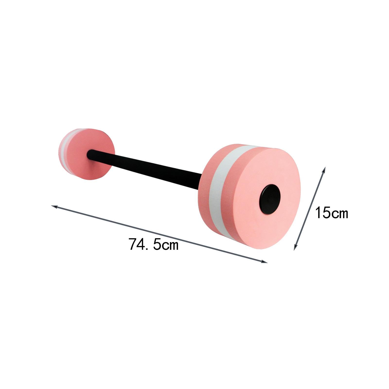 Yiju EVA Foam Water Barbell for Aquatic Training, Pink