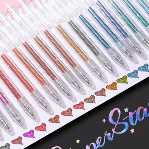 Bolígrafos gel brillo 18 colores FRANDEK miniatura 4