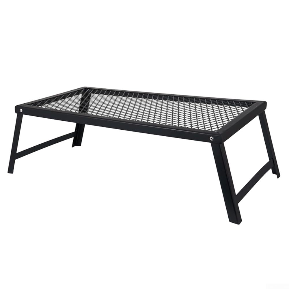 Table de camping pliable en acier portable compacte et légère pour randonnée