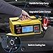 AUTOUTLET Upgraded 6/8/12/14/16/24V Battery Charger Automotive Smart Car Battery Charger and Trickle Maintainer 0-14A Fully Automatic with Cable Clamps