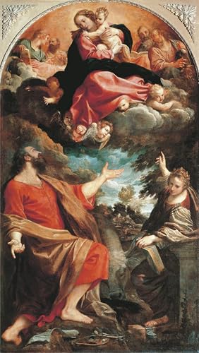 Toile La Vierge Annibale Carracci Décoration Salon 60x90