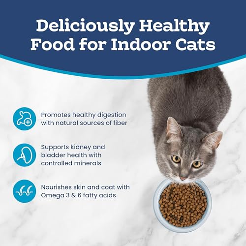 Blue Buffalo Tastefuls Chicken & Brown Rice Recipe Sensitive Stomach Adult Dry Cat Food, Real Chicken First, Deliciously Healthy Natural Cat Food, Natural Ingredients, Supports Digestion, 15-lb Bag