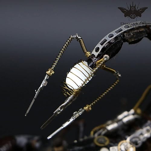 Miniatura 7 de Steampunk Mecánico Asia Escorpión Negro Escorpión Escorpión Escorpión Taxidermia para Educación Ciencia y Escritorio Artesanía