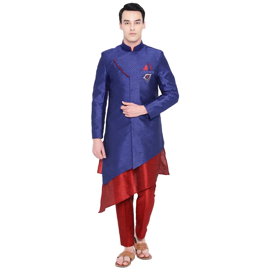 sg rajasahab Men Sherwani Set (UP-12375-RBLUE-40)-picture-16