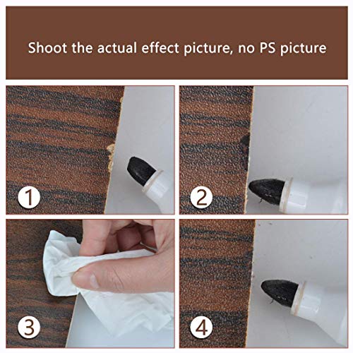 SEISSO Furniture Repair Kit, Set of 17, 8 Wood Markers and 8 Wax Sticks with Sharpener for Scratches, Blemishes, Damage On Wood Floors, Tables, Desks, Bedposts, Touch Up Cover Up